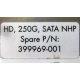 HP HD 250G SATA NLP Spare P/N 399699-001 (Ивантеевка)